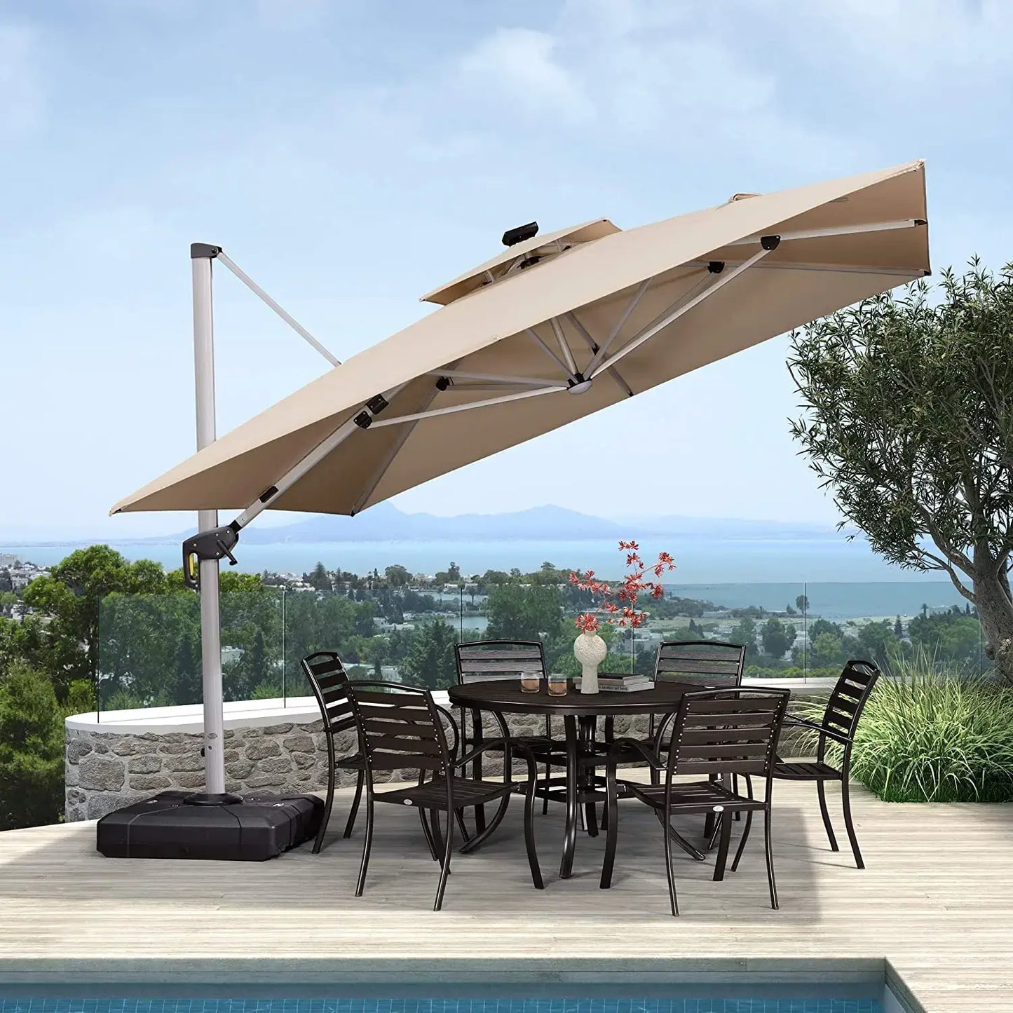 SunGlide™ terrasseparasoll