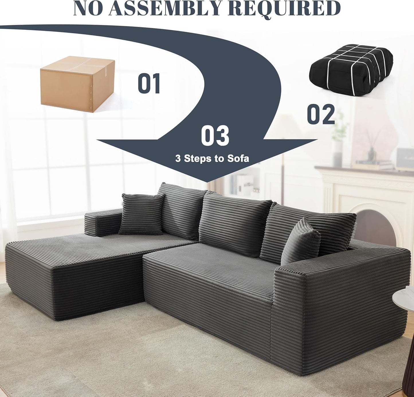 Lumen Boneless Cloud Couch "NINE"