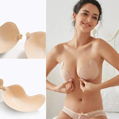 Sett med 2 selvklebende push-up-bh-er