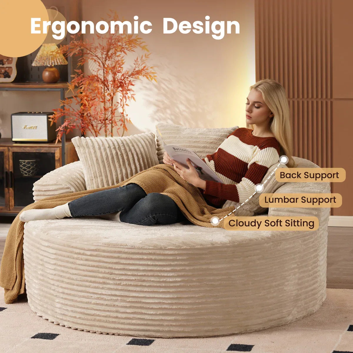 Lumen Round Foam Chair
