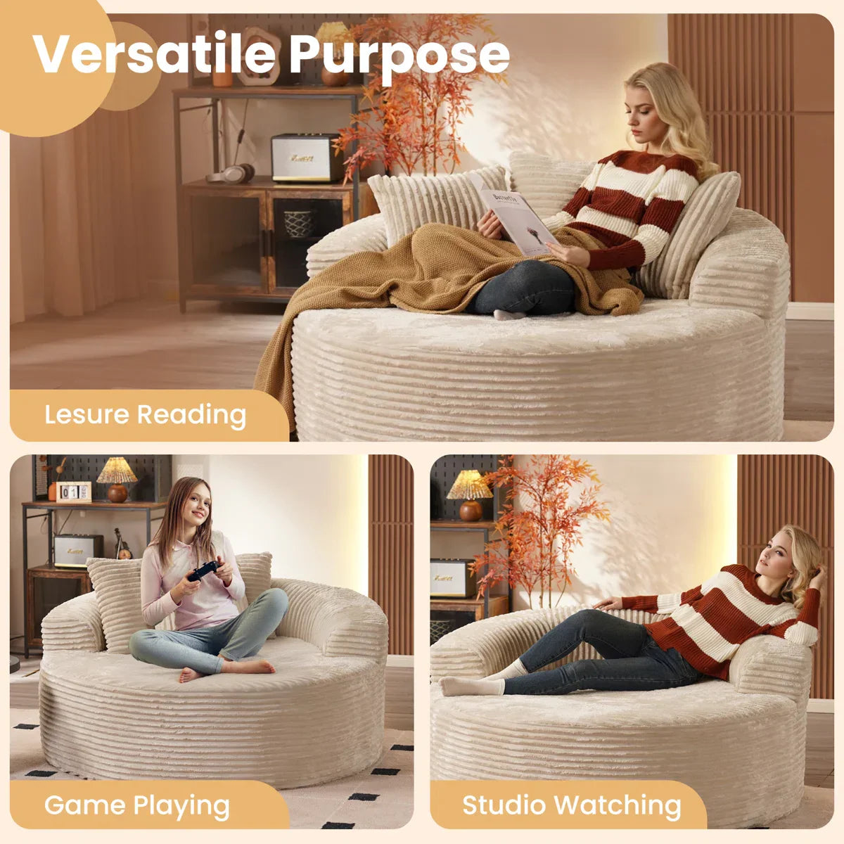 Lumen Round Foam Chair