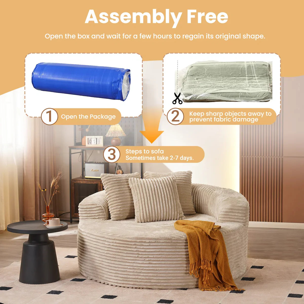 Lumen Round Foam Chair