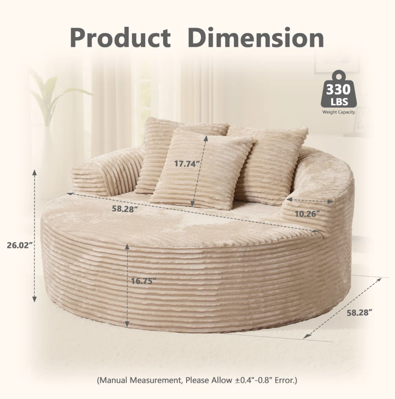 Lumen Round Foam Chair