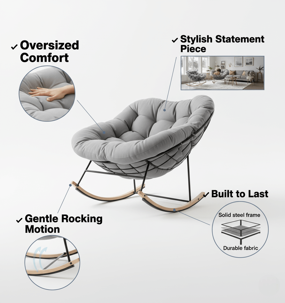 Bouncy Oversized Rocking Chair