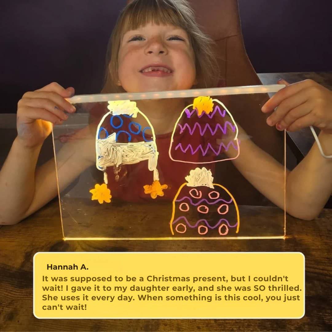 LED drawing board for children