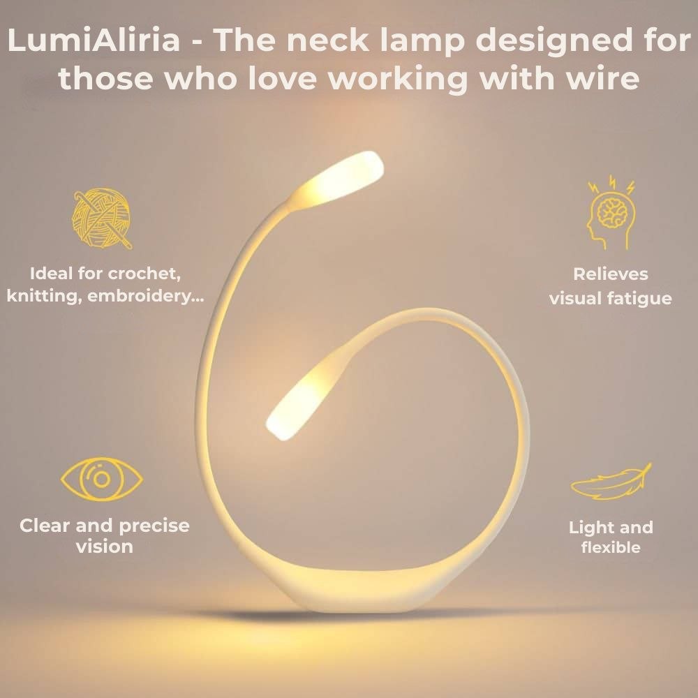 LumiAliria – Neck lamp that illuminates your creations and relieves eye strain