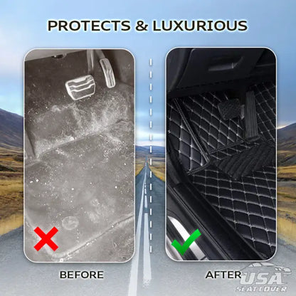 ShieldMats® Durable, universal floor mats and upholstery for cars, SUVs and vans. (Complete front and rear kit)