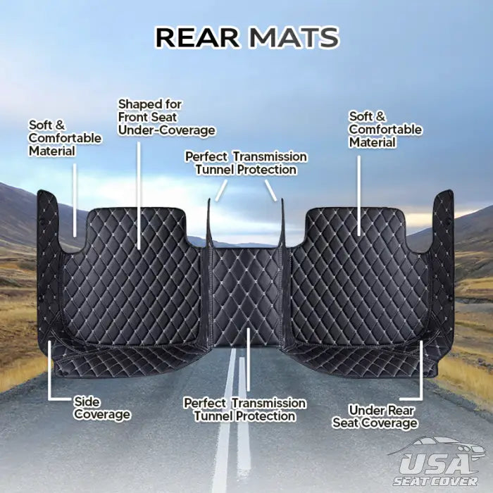 ShieldMats® Durable, universal floor mats and upholstery for cars, SUVs and vans. (Complete front and rear kit)