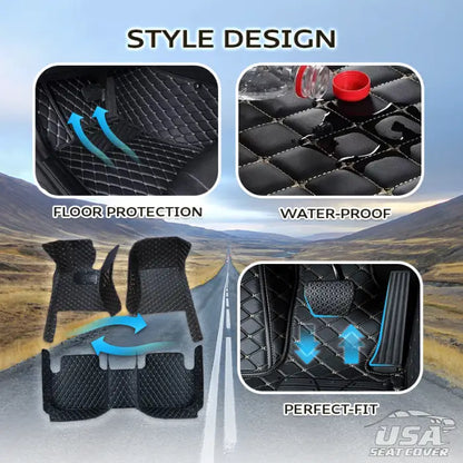 ShieldMats® Durable, universal floor mats and upholstery for cars, SUVs and vans. (Complete front and rear kit)
